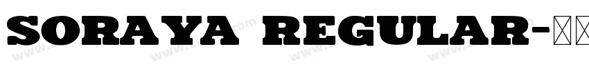 Soraya Regular字体转换